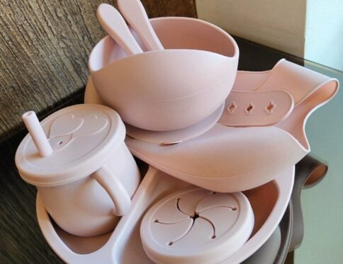🍼🧸 Silicone Feeding Set 7 PCS | طقم الطعام السيليكون للأطفال