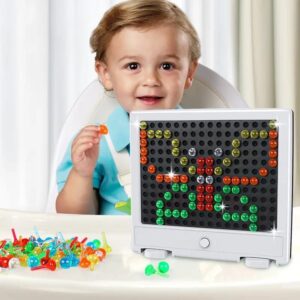 💡🧩 Light Peg Board Game | لعبة الرسم والتركيب بالمسامير المضيئة