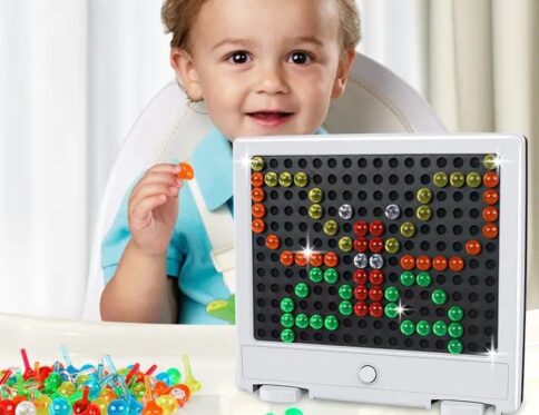 💡🧩 Light Peg Board Game | لعبة الرسم والتركيب بالمسامير المضيئة