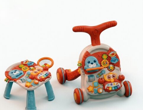 👶✨ Baby Walker & Activity Table 2×1 | مشاية وترابيزة ألعاب للبيبي