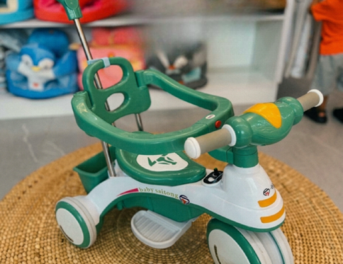 🚲✨ 3×1 Kids Tricycle | العجلة متعددة الاستخدامات للأطفال